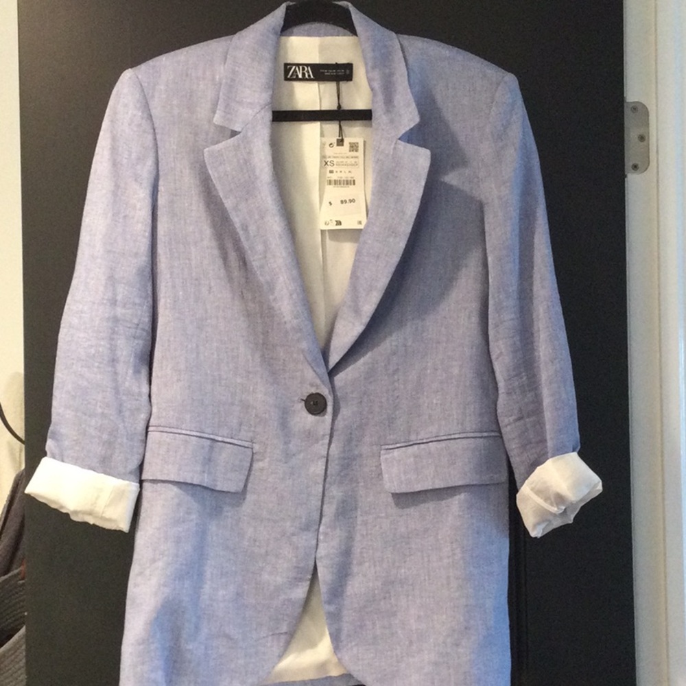 Zara Light Blue Blazer